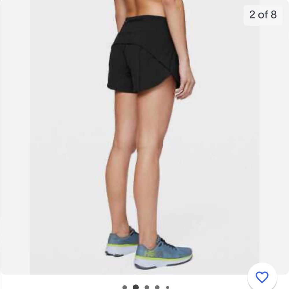 Lululemon Speed Up Shorts Long 4 inch black size 6
